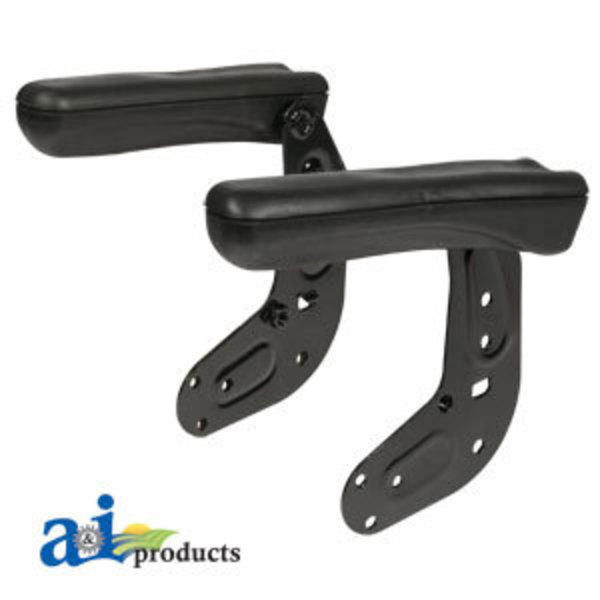A & I Products Armrests, Adjustable, BLK 14.5" x13" x6" A-T500ARM